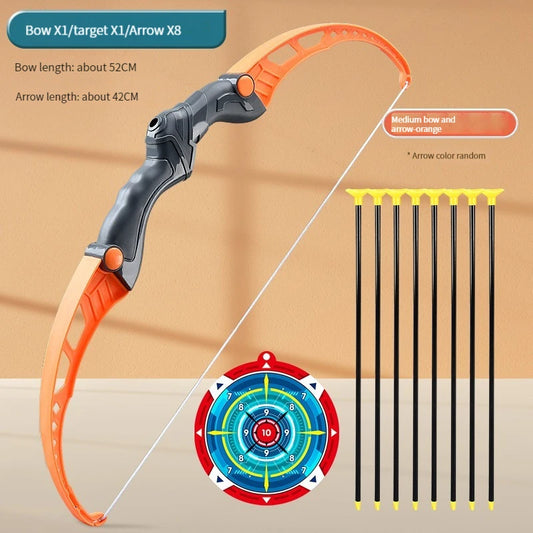 52cm Children's Bow and Arrow Set for Archery Practice with Target - Outdoor Sports Shooting Toy for Boys and Kids Gifts